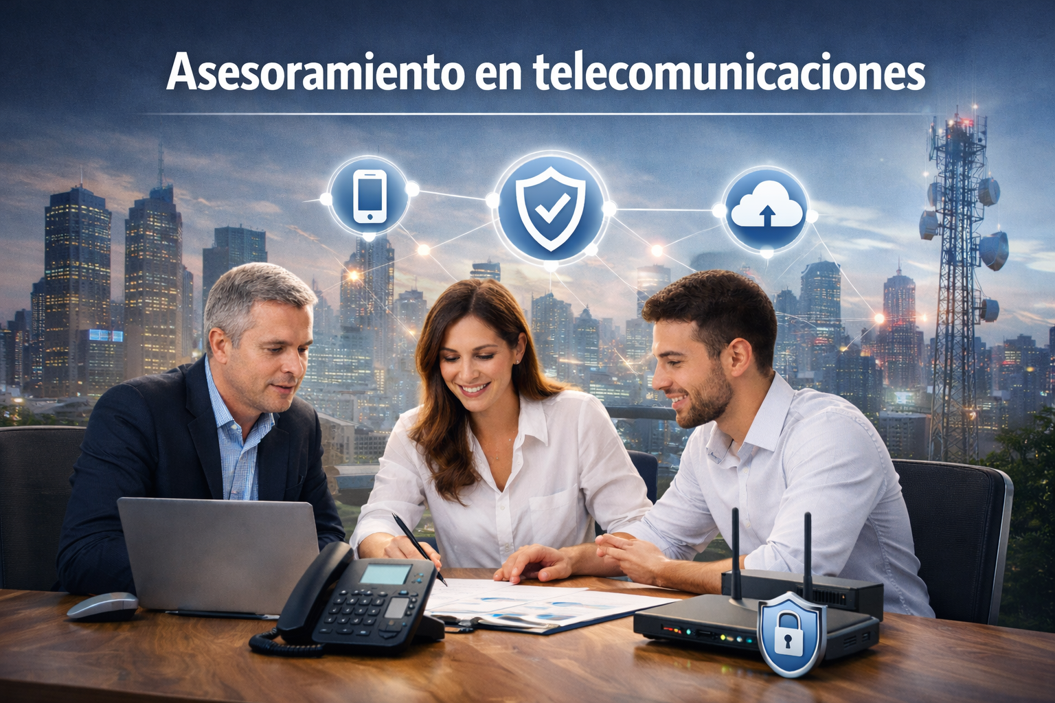 Asesoramiento en telecomunicaciones para empresas: telefonía, conectividad y seguridad empresarial